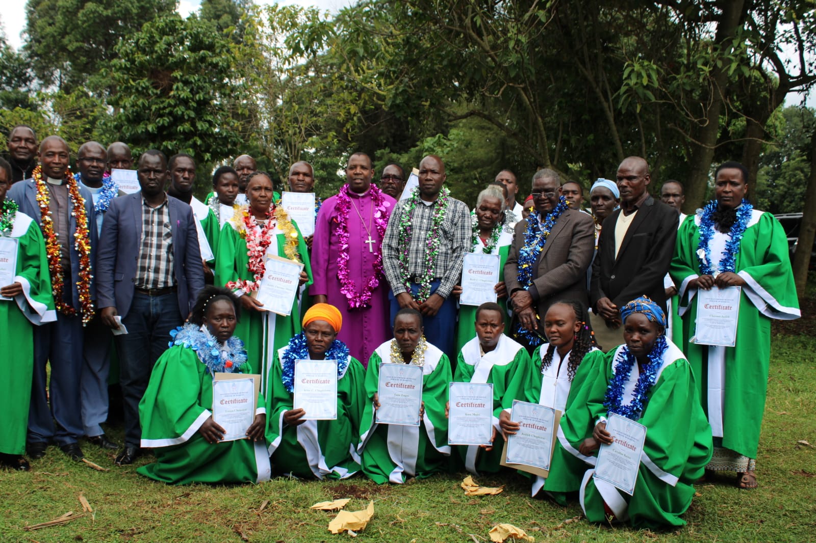 6th August 2025! joy and pride filled the air at the ACK Diocese of Kericho as 27 farmers celebrated a remarkable milestone — their graduation from the Farmers Field School (FFS), a two-year intensive agricultural training program implemented by ADS South Rift.